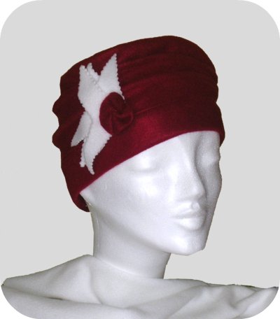 Chapeau Polaire uni rouge