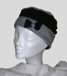 Chapeau Polaire noir et gris